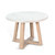 Rowan - Round End Table - Light Gray / Wheat