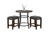 Counter Height 3 Piece Backless Stool Dining Set - Tobacco Leaf