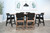 Modern - Rectangular Arch 7 Piece Counter Height Table Set - Desert Plain