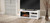 56" Media Console With Wood Electric Fireplace Insert - White Oak Melamine