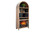 Arched Bookcase With Electric Fireplace - Oak Grove / Umbra