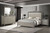 Lennox - 6/0 California King 5 Piece Bedroom Set (Bed, Dresser, Mirror, 2 Nightstands) - Gray / Silver