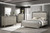 Lennox - 5/0 Queen 4 Piece Bedroom Set (Bed, Dresser, Mirror, Chest) - Gray / Silver
