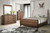 Coventry Hall - 5/0 Queen 4 Piece Bedroom Set (Bed, Dresser, Mirror, Chest) - Brown