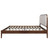 Hawthorne - 5/0 Queen Upholstered Platform Headboard - Walnut / White