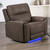 Gaia - Auto Glider Recliner With Power Headrest & Footrest - Sable