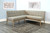 Mia - Tufted Upholstered Corner Dining Bench - Wheat