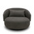 Haley - Upholstered Swivel Cuddler Chair - Charcoal