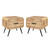 Rowan - One Drawer End Table / Bedside Table (Set of 2) - Natural
