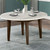 Essence - 54" Round Dining Table With Marble Top - Brown