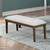 Essence - Dining Bench With Natural Cushion - Brown
