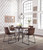 Centiar Two-tone Brown 5 Pc. Dining Room Table, 4 Upholstered Side Chairs