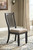 Tyler Creek Dark Gray 8 Pc. Dining Room Table, 4 Side Chairs, Bench, 2 Cabinets