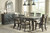 Tyler Creek Dark Gray 8 Pc. Dining Room Table, 4 Side Chairs, 2 Upholstered Side Chairs, Server