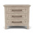 Bennett - Three Drawer Nightstand - Frosted Gray