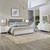 Reflections - 4 Piece Bedroom Set (California King Upholstered Bed, Dresser & Mirror, Nightstand) - Pearl White