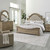 Magnolia Manor - 4 Piece Bedroom Set (California King Upholstered Bed, Dresser & Mirror, Nightstand) - Weathered Bisque