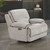 Camden - Glider Recliner With Power Footrest - Beige / Brown
