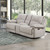 Camden - Dual Reclining Console Loveseat With Power Footrest - Beige / Brown