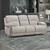 Camden - Dual Reclining Sofa With Power Footrest - Beige / Brown