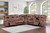 Morello - 3 Piece Manual Sofa/Loveseat/Wedge - Brown