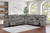 Morello - 3 Piece Manual Sofa/Loveseat/Wedge - Gray