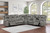 Morello - 3 Piece P1 Sofa/Loveseat/Wedge With Power Footrest - Gray
