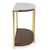 Emery - Demilune Sofa Table - Smoked Cherry