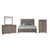 Harrisburg - 6/6 Eastern King 4 Piece Bedroom Set (Bed, Dresser, Mirror, Chest) - Dark Gray