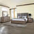 Harrisburg - 6/0 Western King 4 Piece Bedroom Set (Bed, Dresser, Mirror, Nightstand) - Dark Gray