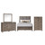 Harrisburg - 5/0 Queen 4 Piece Bedroom Set (Bed, Dresser, Mirror, Chest) - Dark Gray
