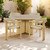 Sedona - 5 Piece Round Patio Dining Table With 4 Patio Chairs - Natural