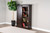 Bookcase With Barn Door - Dark Brown
