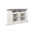 Carriage House - Corner TV Stand - White / Dark Brown