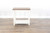 Chair Side Table - White / Light Brown