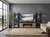 Alpine - 78" Media Console With Electric Fireplace - Gray