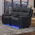 Hartley - Reclining Console Loveseat With Power Headrest & Footrest - Black