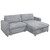 Finn - Storage Chaise - Gray