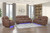 Carrow - Sofa With Power Headrest & Footrest, Stereo, Massage - Brown