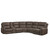 Gaia - 6 Piece P2 Power Sectional - Brown