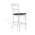 Carriage House - Ladderback Barstool - White / Dark Brown
