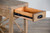 Durango - Chairside Table With Planked Top - Weathered Brown