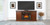78" Barn Door Media Console With Electric Fireplace - Vintage Mocha
