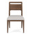 Delia - Wood Back Side Chair (Set of 2) - Nouveau Walnut / Beige