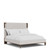 Delia - Queen / King Upholstered Rails - Nouveau Walnut / Beige