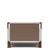 Delia - Queen / King Upholstered Rails - Nouveau Walnut / Beige