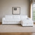 Bliss - 2 Piece Sectional (Sleeper/Chais) - Mist Gray