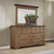 Augusta - Dresser & Mirror - Rustic Brown