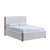 Anika - 6/6 Eastern King Bed Only - White / Natural