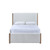 Anika - 5/0 Queen Bed Only - White / Natural